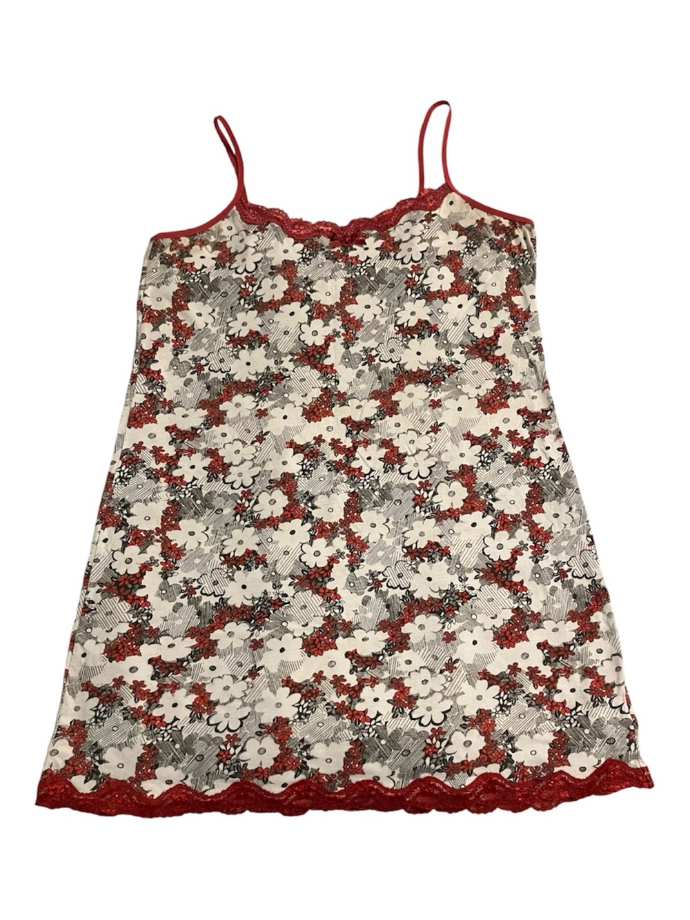 Bed of Roses Floral Lace Trim Chemise Sleepwear –  Size L